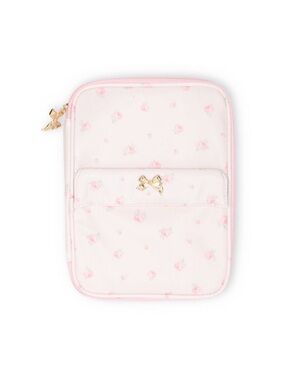Pink Floral Bow Tech organizer